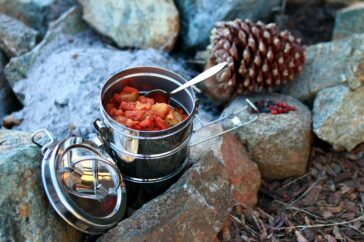 stew, camping, outdoor cooking